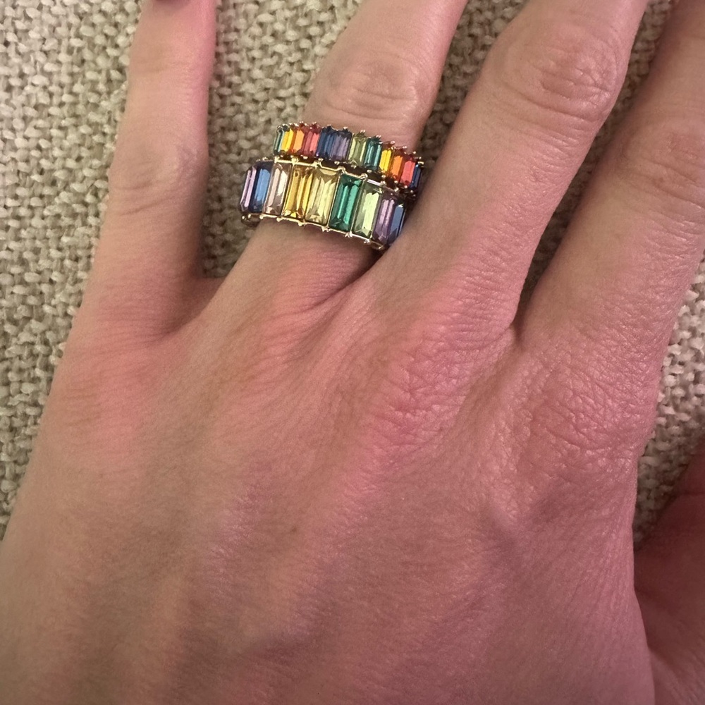 BaubleBar Rainbow Gem Ring